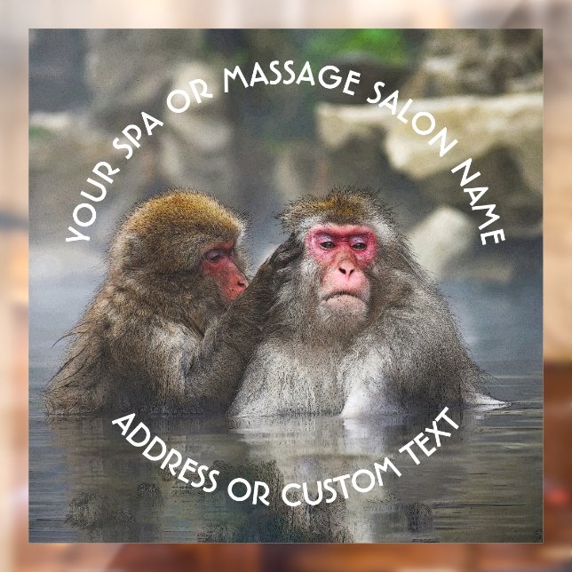 Autocollant Pour Fenêtre Salon de Massage spa Relax Hot Tube Jacuzzi (Feuille 2)