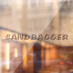 Autocollant Pour Fenêtre Sandbagger lg voir à travers la fenêtre accrocher
