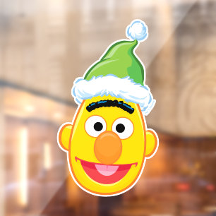 Autocollant Pour Fenêtre Santa Hat Bert