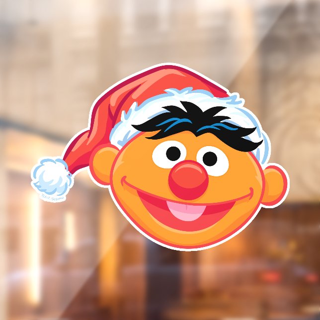 Autocollant Pour Fenêtre Santa Hat Ernie (Feuille 2)