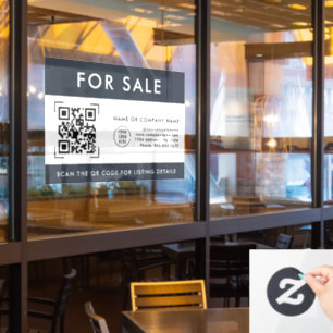 Autocollant Pour Fenêtre Scan Code QR pour vente   Logo d'entreprise