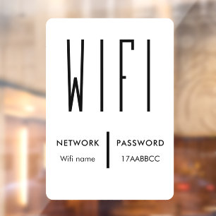 Autocollant Pour Fenêtre Scanner pour se connecter au réseau Wifi Code QR M
