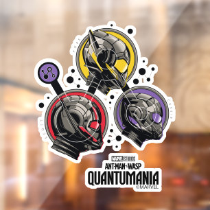Autocollant Pour Fenêtre Scott, Hope, & Cassie Pym Particle Casque Graphiqu