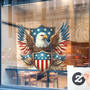 Autocollant Pour Fenêtre Serrure de fenêtre d'aigle patriotique