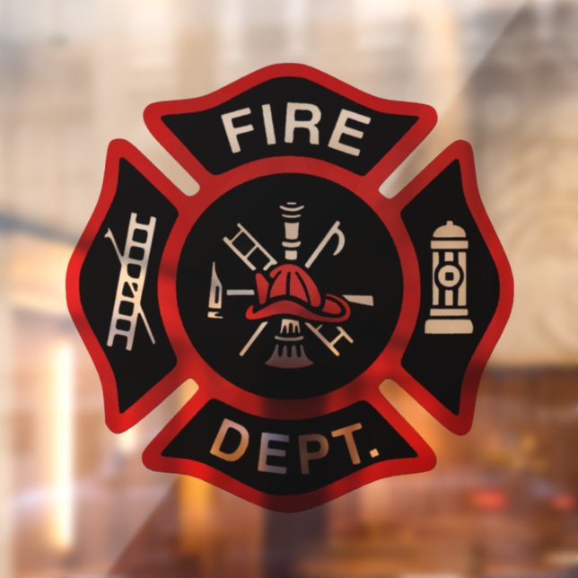 Autocollant Pour Fenêtre Service des incendies Croix-Rouge maltaise (Feuille 2)