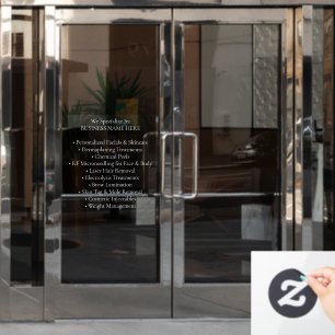 Autocollant Pour Fenêtre Services de clinique esthétique de spa médical pro
