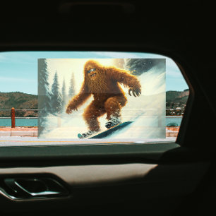 Autocollant Pour Fenêtre Shaggy Bigfoot Snowboard Pente neige