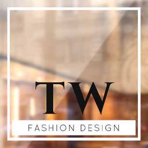 Autocollant Pour Fenêtre SIGNE DE LA Fashion Company Blanc transparent