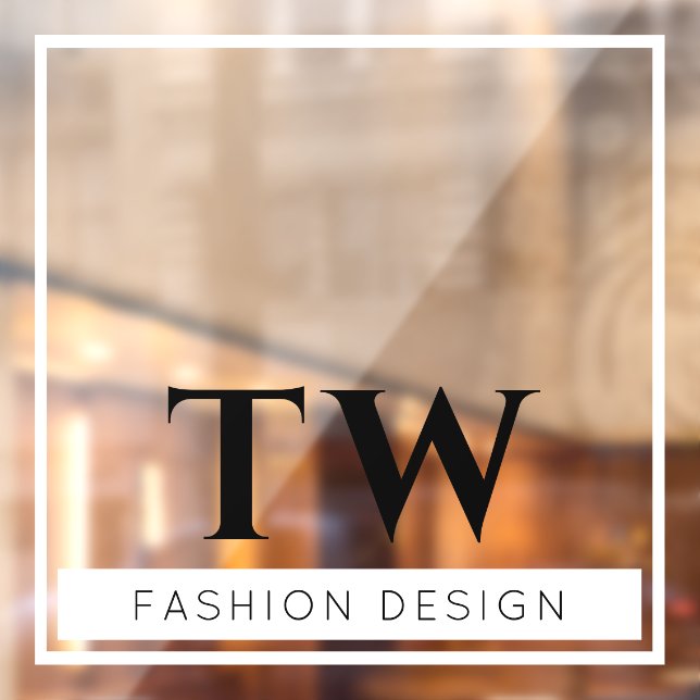 Autocollant Pour Fenêtre SIGNE DE LA Fashion Company Blanc transparent (Feuille 2)