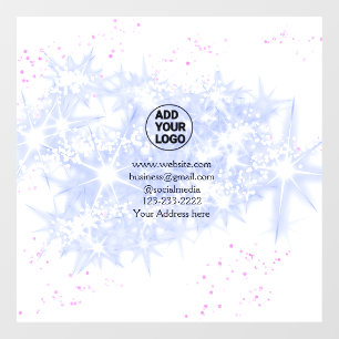 Autocollant Pour Fenêtre simple et minimal ajoutez votre logo/votre design 