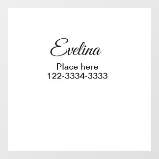 Autocollant Pour Fenêtre Simple minimum ajouter votre nom texte place ville