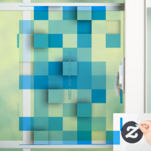 Autocollant Pour Fenêtre SlipperyJoe's carré artwork mosaïque moderne trois