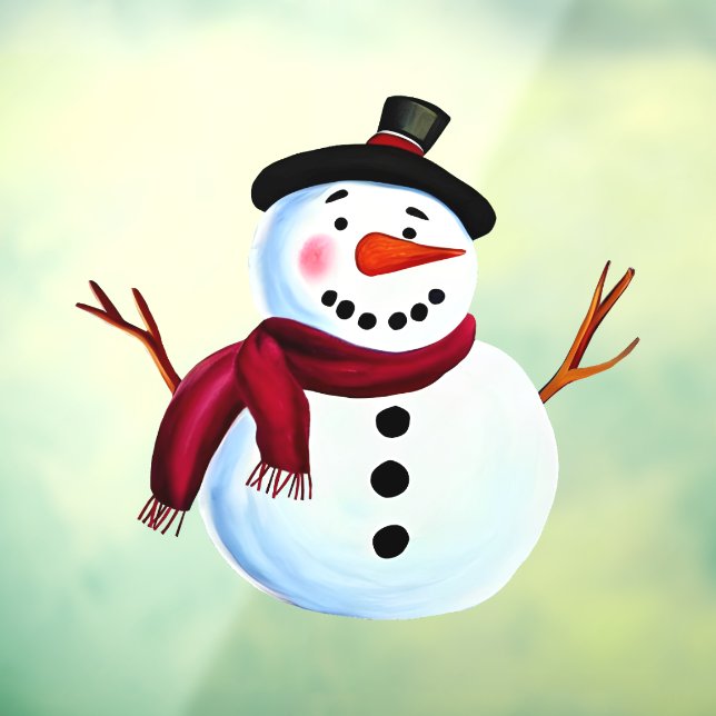 Autocollant Pour Fenêtre Snowman (Feuille 3)