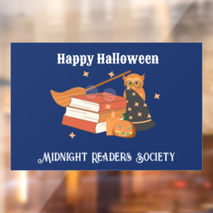 Autocollant Pour Fenêtre Société des lecteurs de minuit Halloween Autocolla
