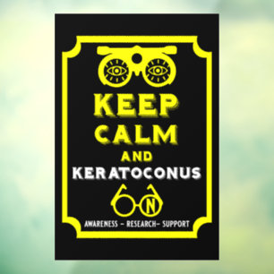 Autocollant Pour Fenêtre Soutien Et Sensibilisation À Keratoconus