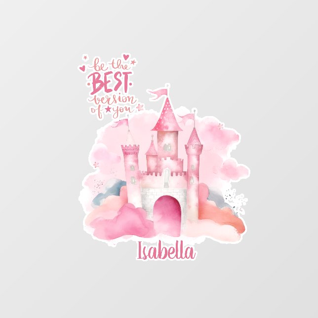 Autocollant Pour Fenêtre Soyez la meilleure version de vous personnalisée (Feuille)