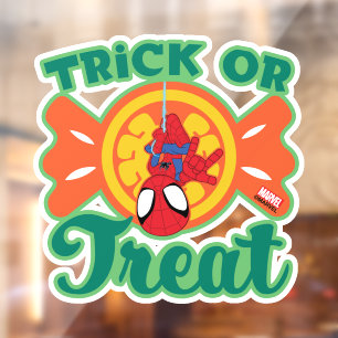 Autocollant Pour Fenêtre Spidey Trick or Treat