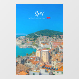 Autocollant Pour Fenêtre Split, Croatie - Ville côtière