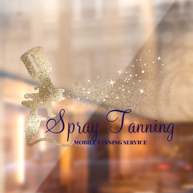 Autocollant Pour Fenêtre Spray mobile Tanning Marine Gold Sparkling (Feuille 2)