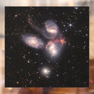 Autocollant Pour Fenêtre Stephan's Quintet 5 Galaxies Deep Field James Webb