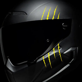 Autocollant Pour Fenêtre Sticker de marque de frottement du casque de moto