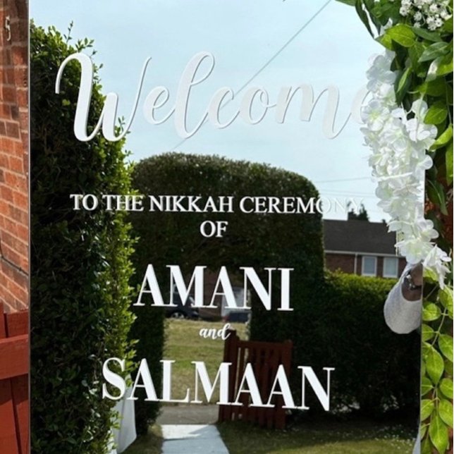 Autocollant Pour Fenêtre Sticker du Mariage islamique musulman Nikkah (Créateur téléchargé)