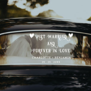 Autocollant Pour Fenêtre Stickers Voiture Mariage Marié