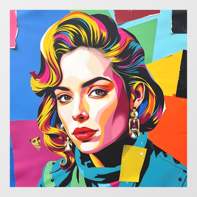 Autocollant Pour Fenêtre “Strasha” - Gloss Pop Collage Dream (Feuille)