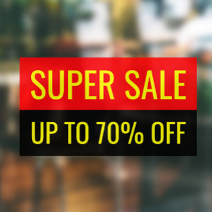 Autocollant Pour Fenêtre Super vente Plain Attrayant Professionnel Entrepri