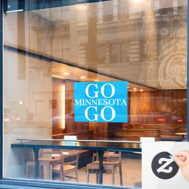 Autocollant Pour Fenêtre support Minnesota window cling (Fenêtre de café)