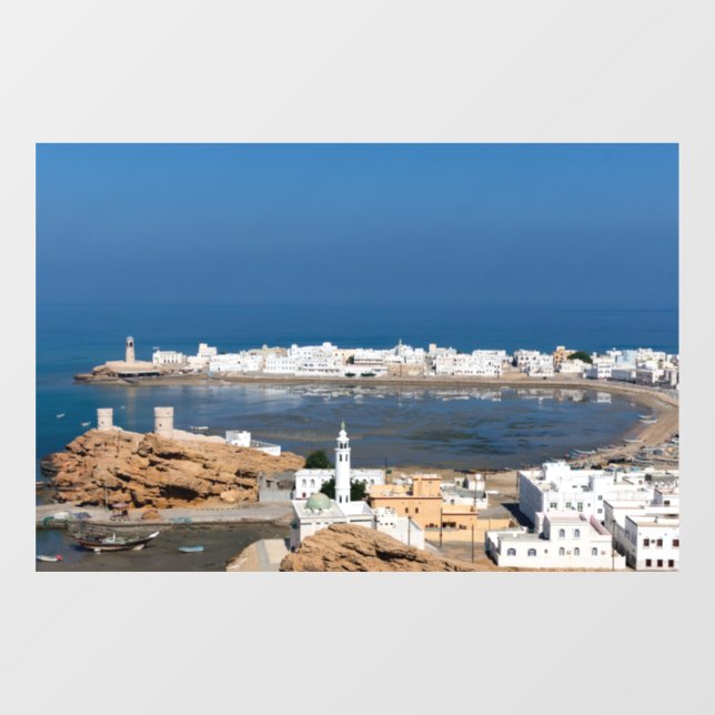 Autocollant Pour Fenêtre Sur ville près de Muscat - Oman (Feuille)