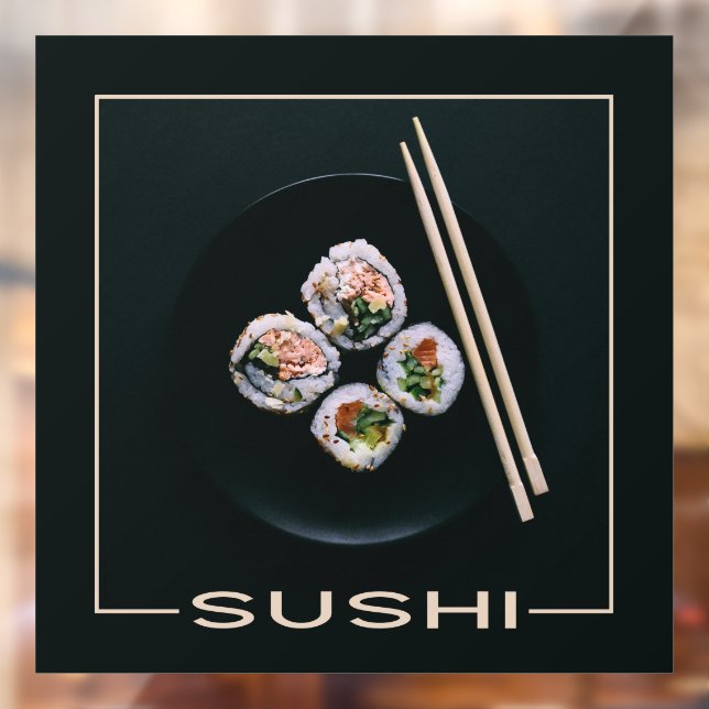 AUTOCOLLANT POUR FENÊTRE SUSHI (Feuille 2)