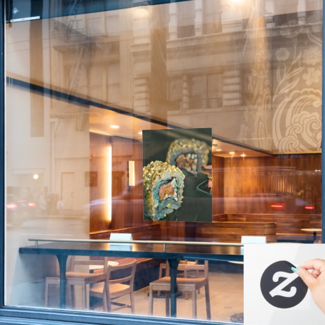 Autocollant Pour Fenêtre Sushi japonais (Fenêtre de café)