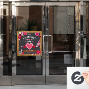 Autocollant Pour Fenêtre Sweet Heart Valentine Fenêtre Cling 24x24 Personna