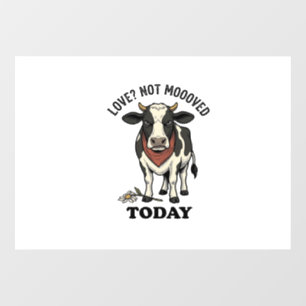 Autocollant Pour Fenêtre T-shirt humour ferme vache grincheuse Saint Valent