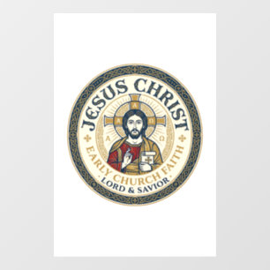 Autocollant Pour Fenêtre T-Shirt Jésus Pères du Désert Ancien Chrétien Ins