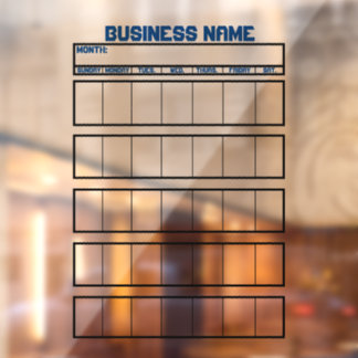 Autocollant Pour Fenêtre Tableaux blancs non magnétiques pour calendrier ad