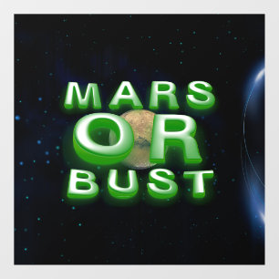 Autocollant pour fenêtre TEE Mars ou rien