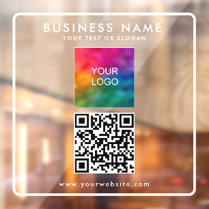 Autocollant Pour Fenêtre Téléchargement de code QR personnalisé avec votre
