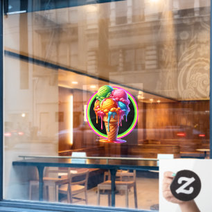 Autocollant Pour Fenêtre Thème de crème glacée - So Yummy!