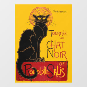 Autocollant Pour Fenêtre Theophile Steinlen - Le Chat Noir Vintage