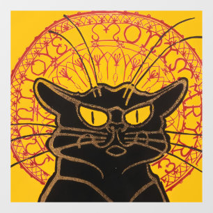 Autocollant Pour Fenêtre Theophile Steinlen - Le Chat Noir Vintage