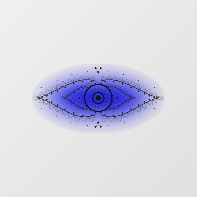 Autocollant Pour Fenêtre Third Eye Chakra (Feuille)