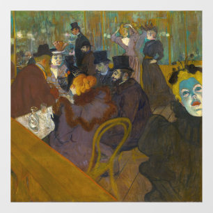 Autocollant Pour Fenêtre Toulouse-Lautrec - Au Rouge