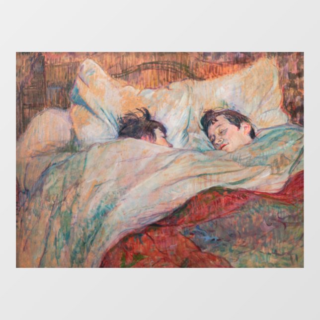 Autocollant Pour Fenêtre Toulouse-Lautrec - Le Lit (Feuille)