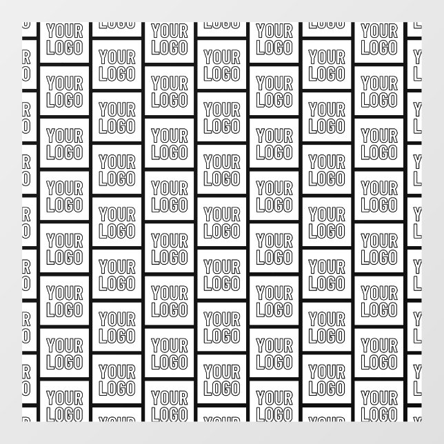 Autocollant Pour Fenêtre Tout motif répétitif de logo ou d'image (Feuille)