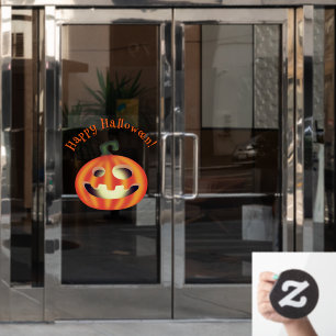 Autocollant Pour Fenêtre Trick or Treat Halloween Citrouille