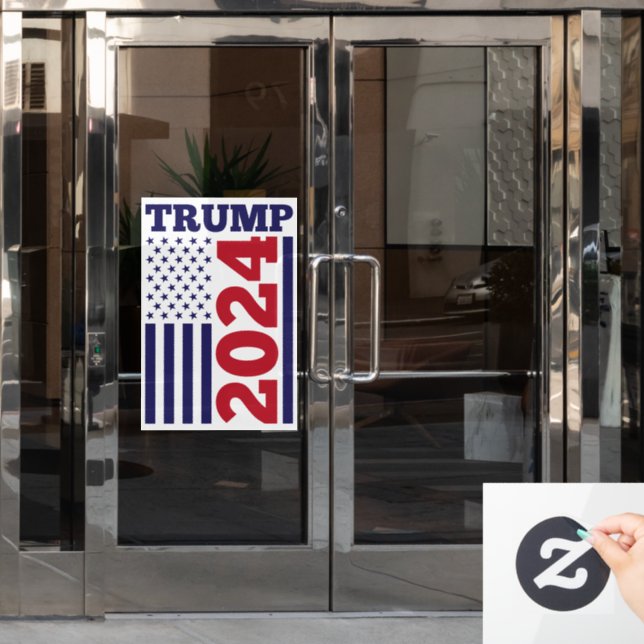 Autocollant Pour Fenêtre Trump 2024 (Porte de bureau)
