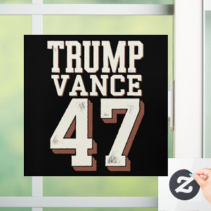Autocollant Pour Fenêtre Trump Vance Président Vintage Trump Gagne