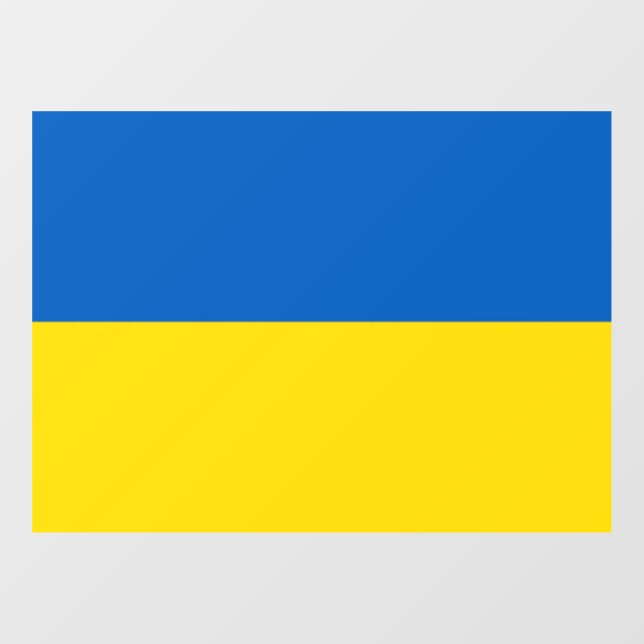 Autocollant Pour Fenêtre Ukrainian flag. Supporting Ukraine (Feuille)